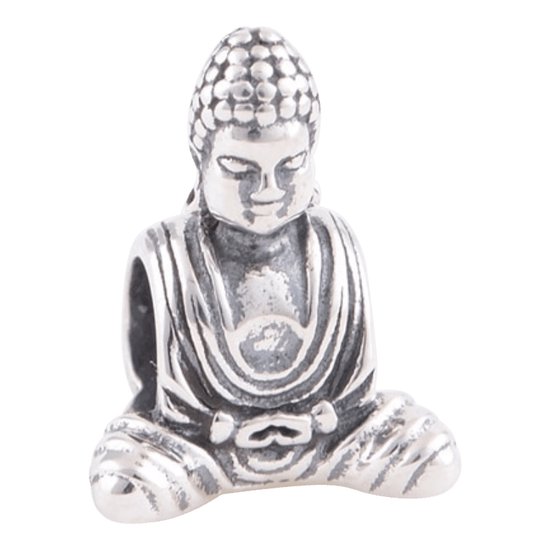 Tracelet - Zilveren bedels - Boeddha - Bead zittende Boeddha 925 Sterling... | bol.com