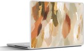 Laptop sticker - 10.1 inch - Kunst - Verf - Rood - 25x18cm - Laptopstickers - Laptop skin - Cover