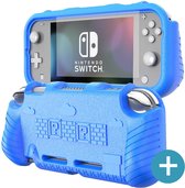Nintendo Switch Lite Protective Case - Blauw - met Screenprotector Glas
