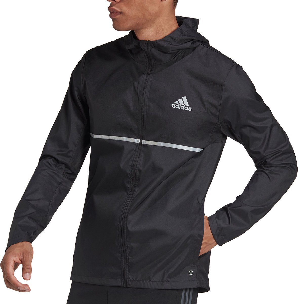 adidas Own The Run Jacket Hardloop Jacket Zwart