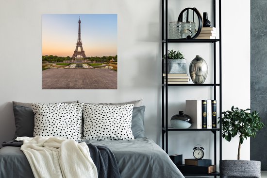 Poster Paris - Tour Eiffel - Lever du Soleil - 75x75 cm
