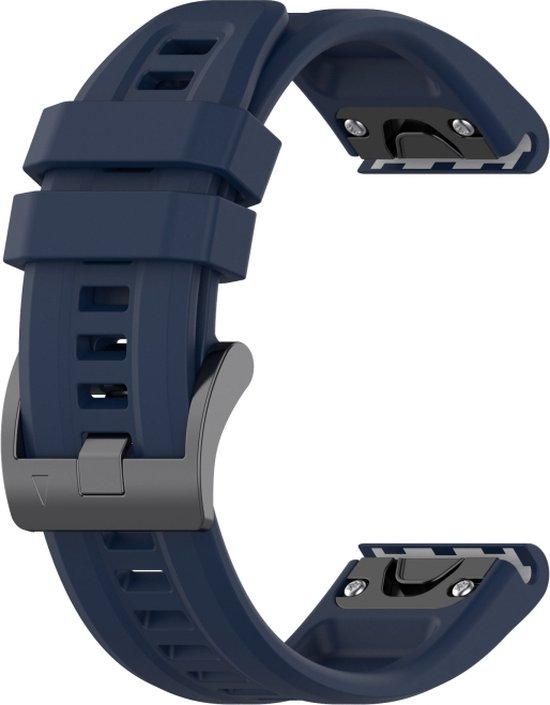 Bracelet en Siliconen (bleu foncé), adapté pour Garmin Fenix 5S, Fenix 5S Plus, Fenix 6S, Fenix 6S Pro, Fenix 7S