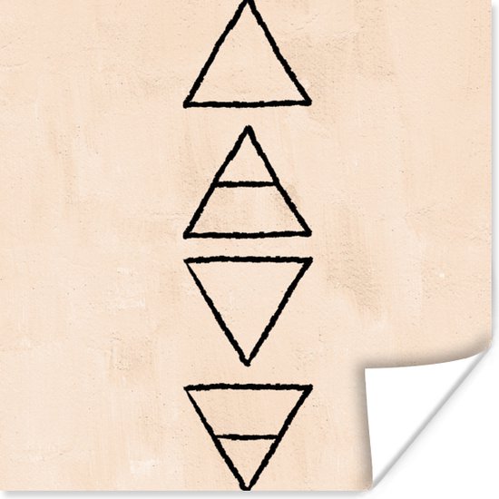 Poster Element - Bohemian - Spiritualiteit - Pastel - Symbool - 30x30 cm