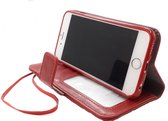 HEM hoesje geschikt voor Samsung Galaxy S22 Rode Wallet / Book Case / Boekhoesje/ Telefoonhoesje / Hoesje met pasjesflip en rits voor kleingeld