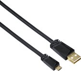 Hama 00125210, 0,75 m, USB A, Micro-USB B, USB 2.0, 480 Mbit/s, Zwart