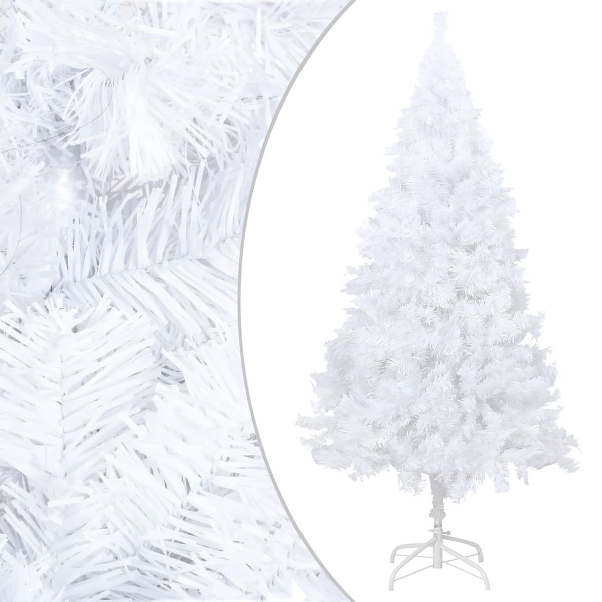 VidaLife Kunstkerstboom met dikke takken 210 cm PVC wit