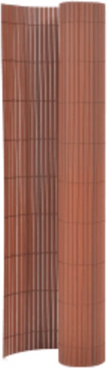 VidaLife Tuinafscheiding dubbelzijdig 110x300 cm bruin