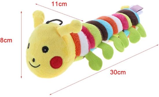 Jouet pour chien - Peluche - Animaux - Couineur - Coloré - Chien - Jouer - Chenille