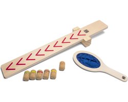 BS Toys Lanceer de Ninja's - Hout - FSC - Actiefspel - Buitenspeelgoed - Binnenspeelgoed - 1 tot 3 spelers