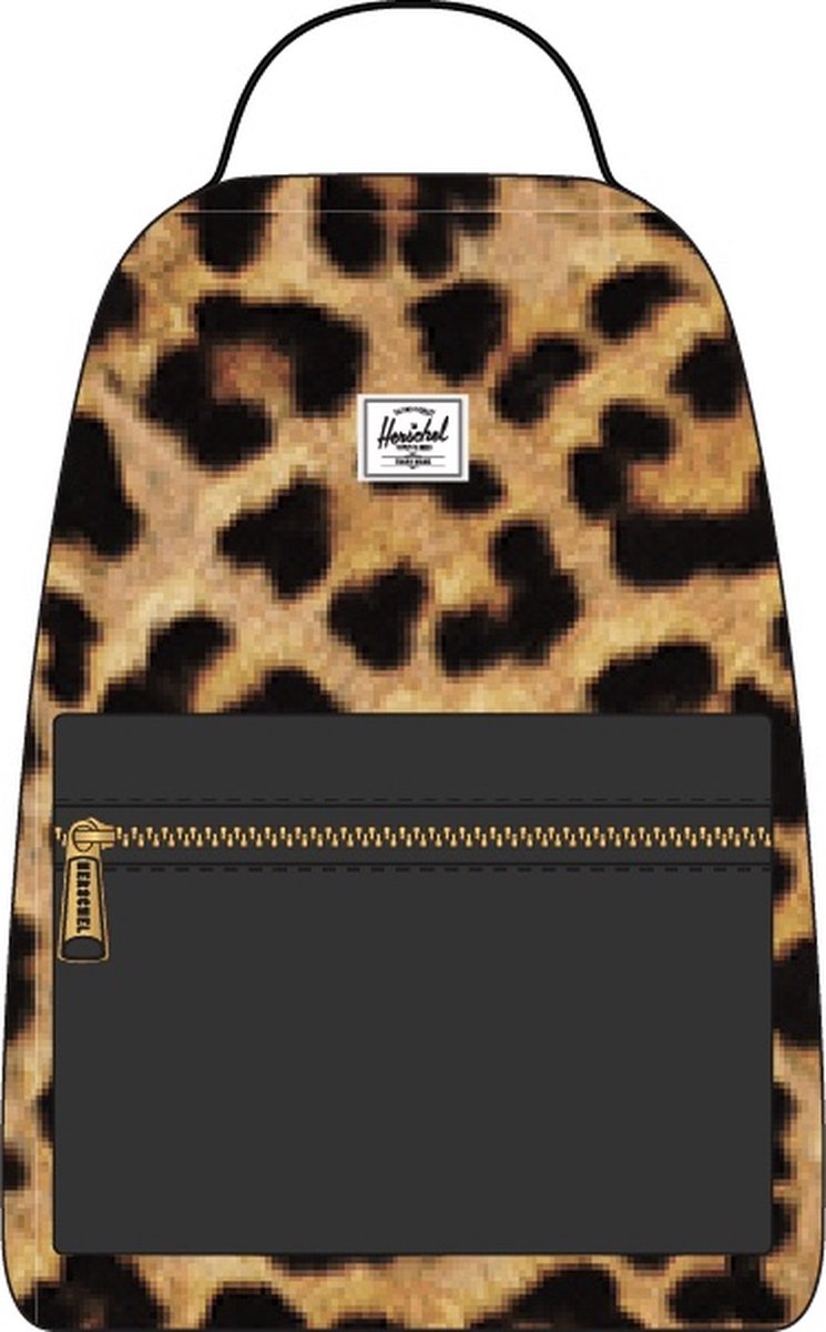 Nova Mid-Volume Leopard Black / Vrouwelijke rugzak met dubbele handvaten; met 18L opbergruimte en intern opbervak / Beperkte Levenslange Garantie / Dierenprint