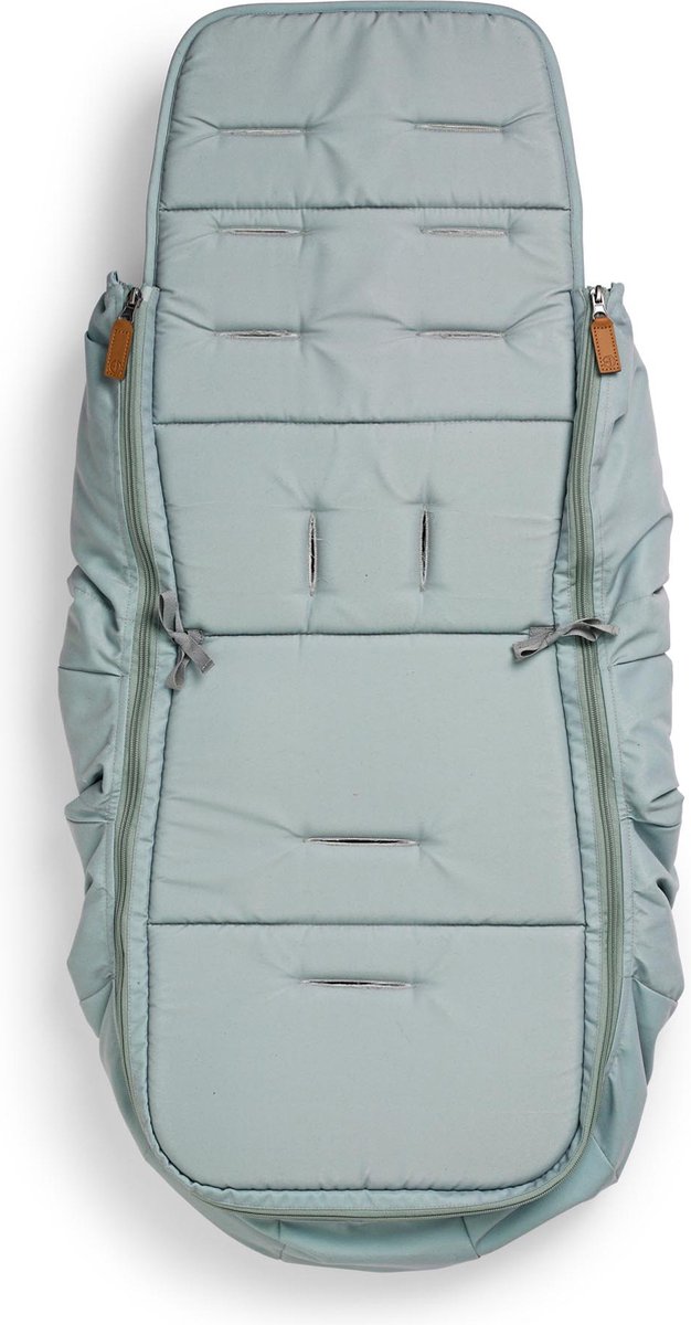 Elodie 2-in-1 voetenzak en inlegkussen - Voetenzak buggy - Voetenzak -Voetenzak universeel - Pebble Green van Elodie — afbeelding 3