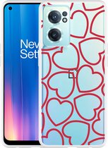 OnePlus Nord CE2 Hoesje Hartjes - Designed by Cazy