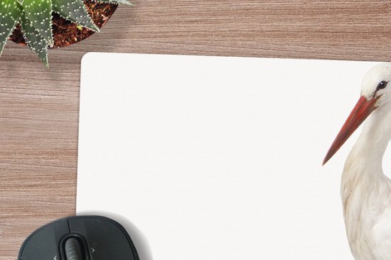 Tapis de souris XXL - Sous-main - Sous-main - Cigogne - Vogel - Animaux - Garçons - Enfants - Filles - 120x60 cm - Tapis de souris XXL