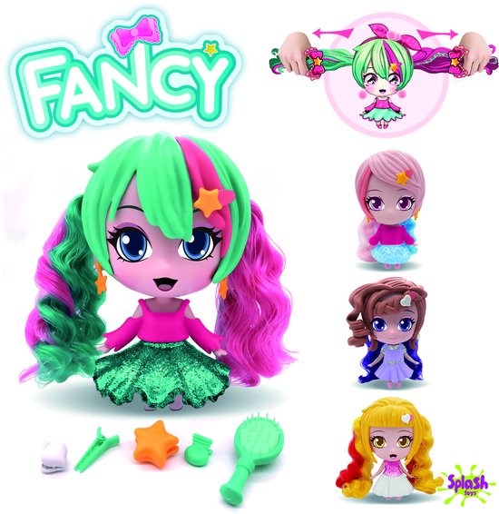 Splash Toys Superfancy Kaphoofd Fancy Meisjes 29,5 Cm Roze 6-delig van Splash-Toys — afbeelding 4