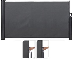 Ambiance Uittrekbaar Windscherm - 300 x 160 cm - Donkergrijs