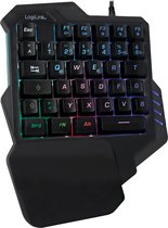 LogiLink - Gaming - toetsenbord - Verlicht - USB Zwart