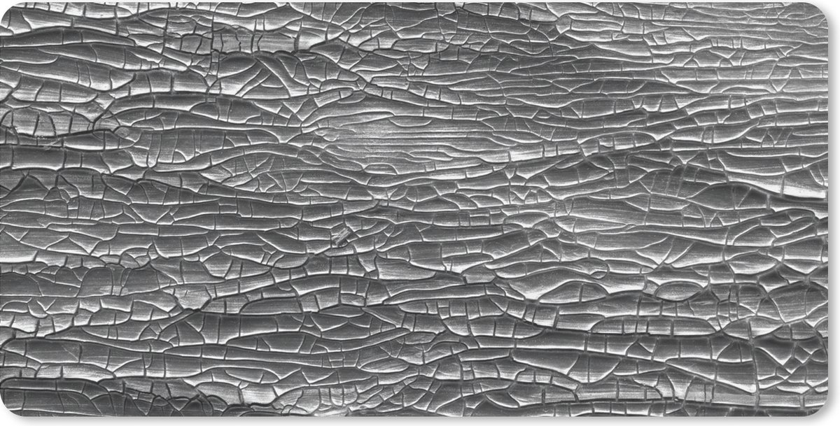 Muismat XXL 120x60 cm - Bureau onderlegger - Bureau mat Zilver - Abstract - Structuur - Bureaumat - Gaming mousepad xl - Bureaulegger groot - Computer deskmat