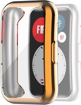 Screenprotector watch case - geschikt voor Huawei Watch Fit - rosegoud