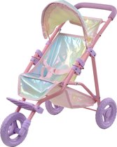 Teamson Kids Poppenwagen Voor Babypoppen - Accessoires Voor Poppen - Kinderspeelgoed - Regenboog Kleuren