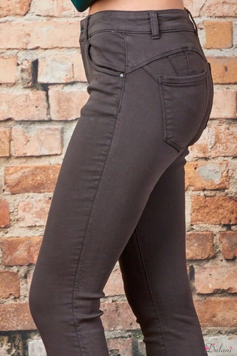 Broek Toxik3 medium hoge taille Push-up Grijs