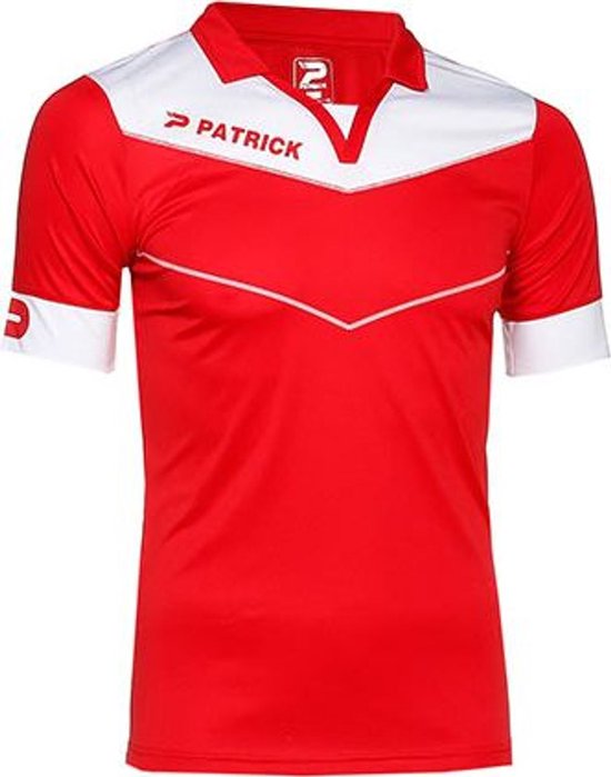 Patrick Power Shirt Korte Mouw Kinderen - Rood / Wit | Maat: 9/10