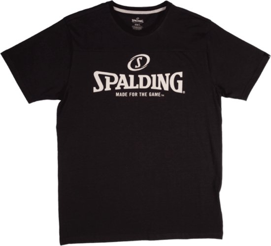 Spalding Essential Logo T-Shirt Heren - Zwart | Maat: 3XL