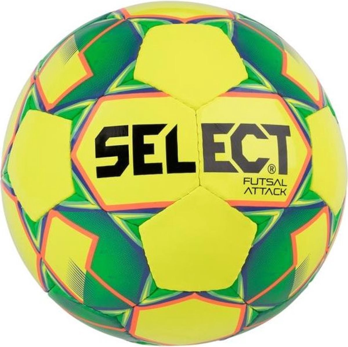 Select Futsal Attack (Shiny) Voetbal - Geel / Fluo Oranje | Maat: UNI