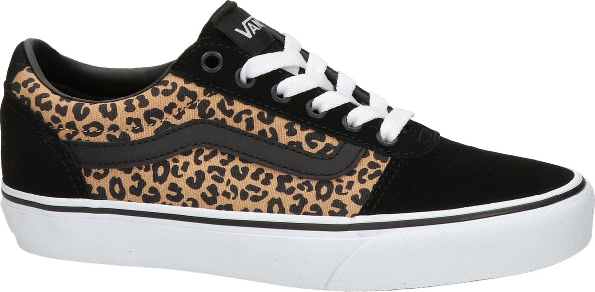 Vans - Maat 37 - Ward Cheetah dames sneaker - Zwart multi | bol.com
