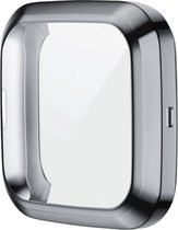 Screenprotector watch case - hoesje - geschikt voor Fitbit Versa 2 - grijs