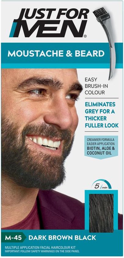 Coloration Just For Men pour la moustache et la barbe - Brun foncé | bol