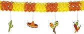 Mexico slingers fiesta party thema 4 meter - Mexicaanse feestartikelen thema versieringen