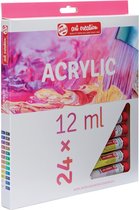 Talens Art Creation acrylverf tube van 12 ml, set van 24 tubes in geassorteerde kleuren 12 stuks