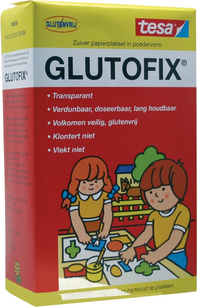 Poederlijm tesa glutofix 500g | 1 stuk | 10 stuks