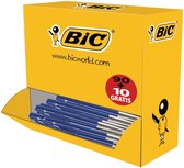 BIC M10 Original Stylos-Bille Rétractables Pointe Moyenne (1,0 mm) - Bleu, Boîte de 90+10