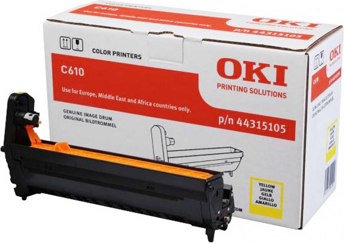 Printer drum OKI 44315105 Yellow 20000 Pages