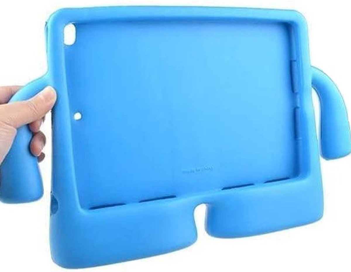 Samsung Tab A7/T500/T505/S6 Lite/P610/615 back cover kids Proof Cover Hoes voor Kinderen Draagbare tablet kinderhoes met handvat - BLAUW