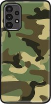 ADEL Siliconen Back Cover Softcase Hoesje Geschikt voor Samsung Galaxy A13 - Camouflage