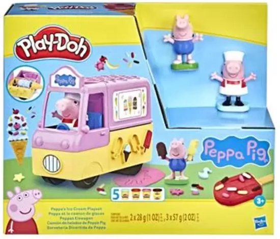 Play-Doh Peppas IJsjes Speelset - Boetseerklei - Inclusief 5 Play-Doh potjes