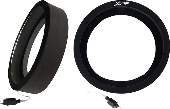 XQMax Dartbordring Met Led-verlichting 60 Cm Zwart - Cadeau - XQMax
