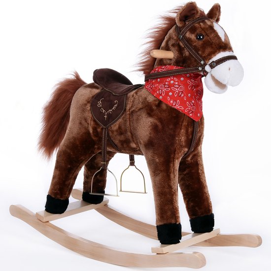 Cheval à bascule, cheval à bascule avec étriers, selle et fonction sonore |  bol.com
