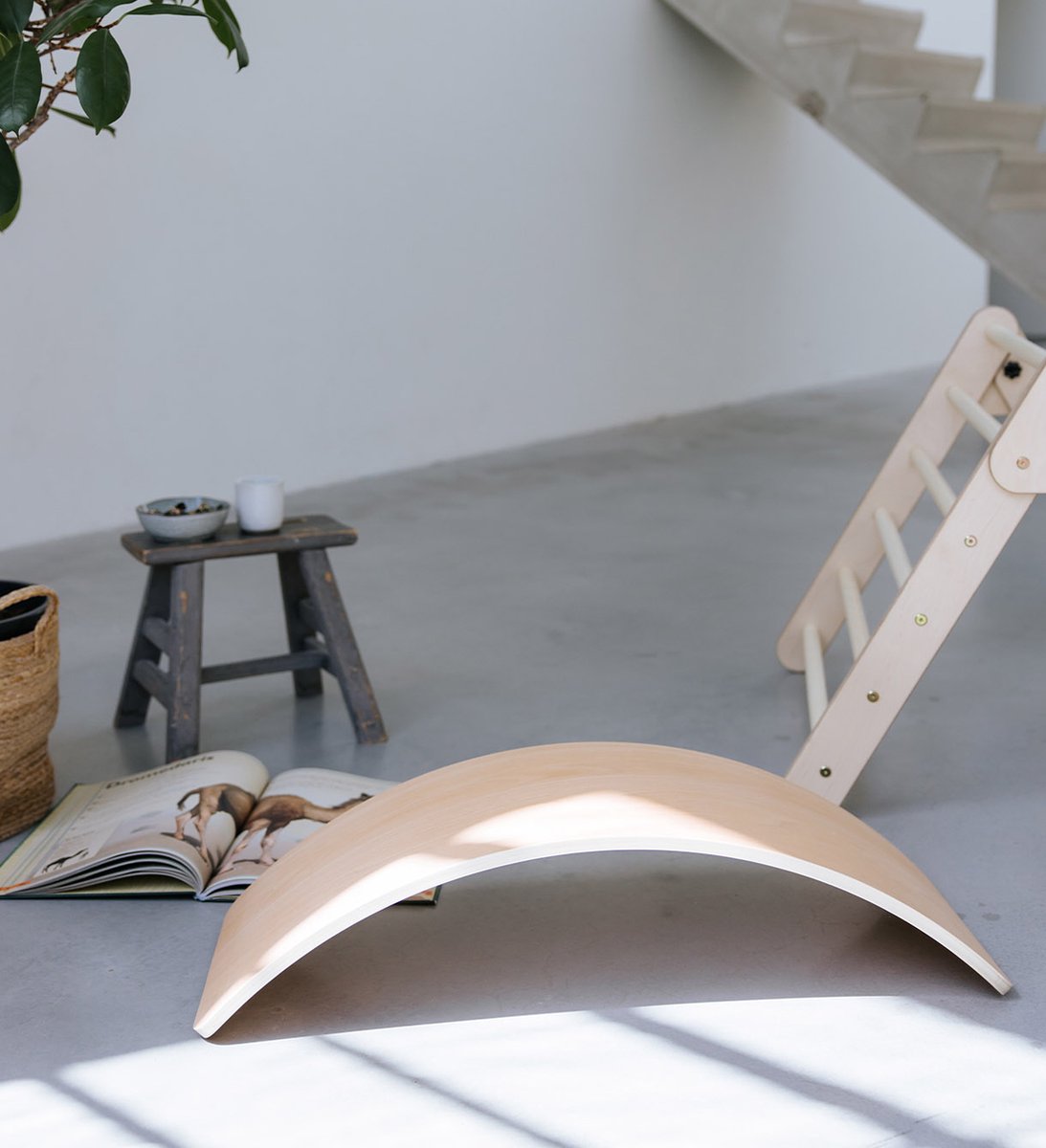 Houten balance board Jindl naturel