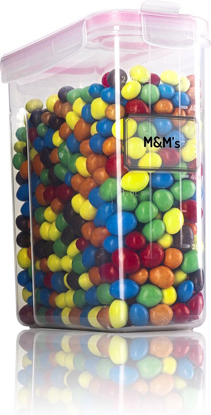 Set de boîtes de Bidons alimentaires hermétiques de Luxe TNM (4x2,5L) - Bocaux de Bocaux de conservation - 4 couleurs
