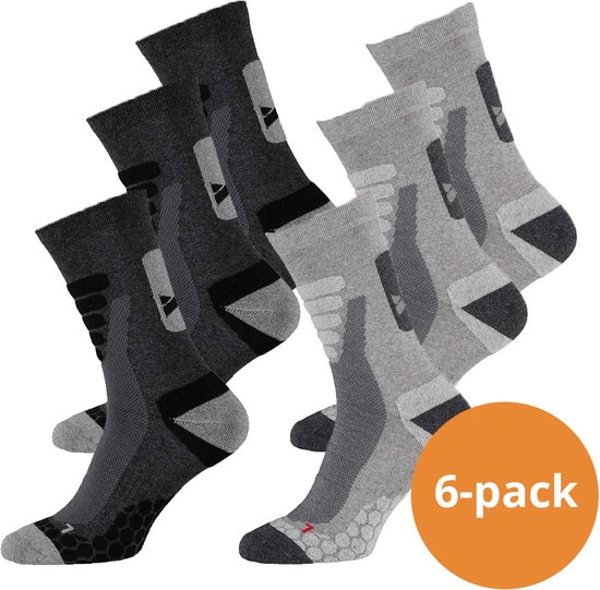Xtreme Sockswear Wandelsokken - 6 paar wandel sokken - Multi Green