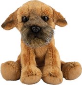 Pluche knuffel dieren Border Terrier hond 13 cm - Speelgoed knuffelbeesten - Honden soorten