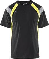 Blaklader T-shirt Visible 3332-1030 - Zwart/High Vis Geel - XXXL