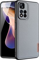 Dux Ducis - Telefoonhoesje geschikt voor de Xiaomi Redmi Note 11 Pro Plus - Fino Series - Back Cover - Blauw