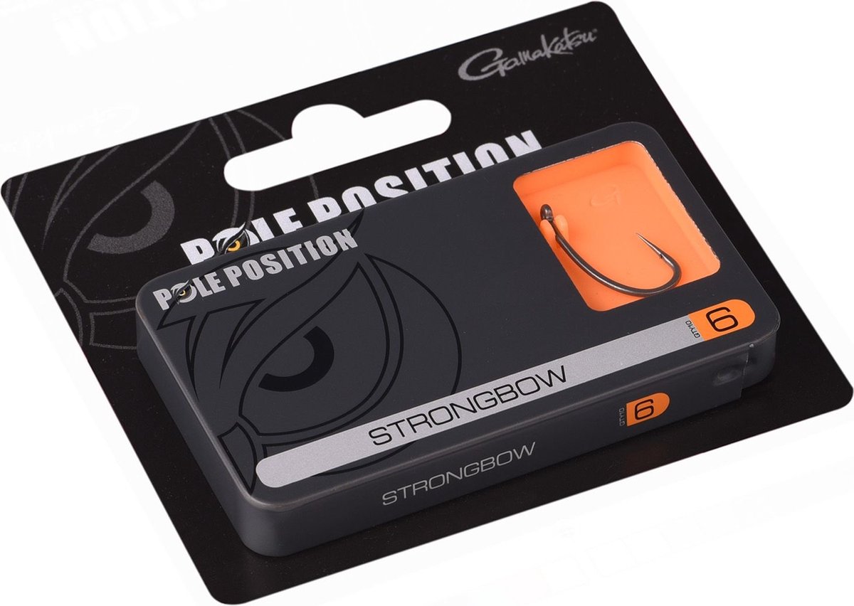 Gamakatsu Strongbow Hooks PTFE (10pcs) - Maat : Haak 6