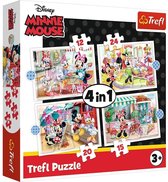 Puzzle 4 en 1 Trefl Minnie Mouse - 12/15/20/24 pièces