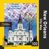 New Orleans city map Mini 100 piece jigsaw puzzle - 0819844014971
