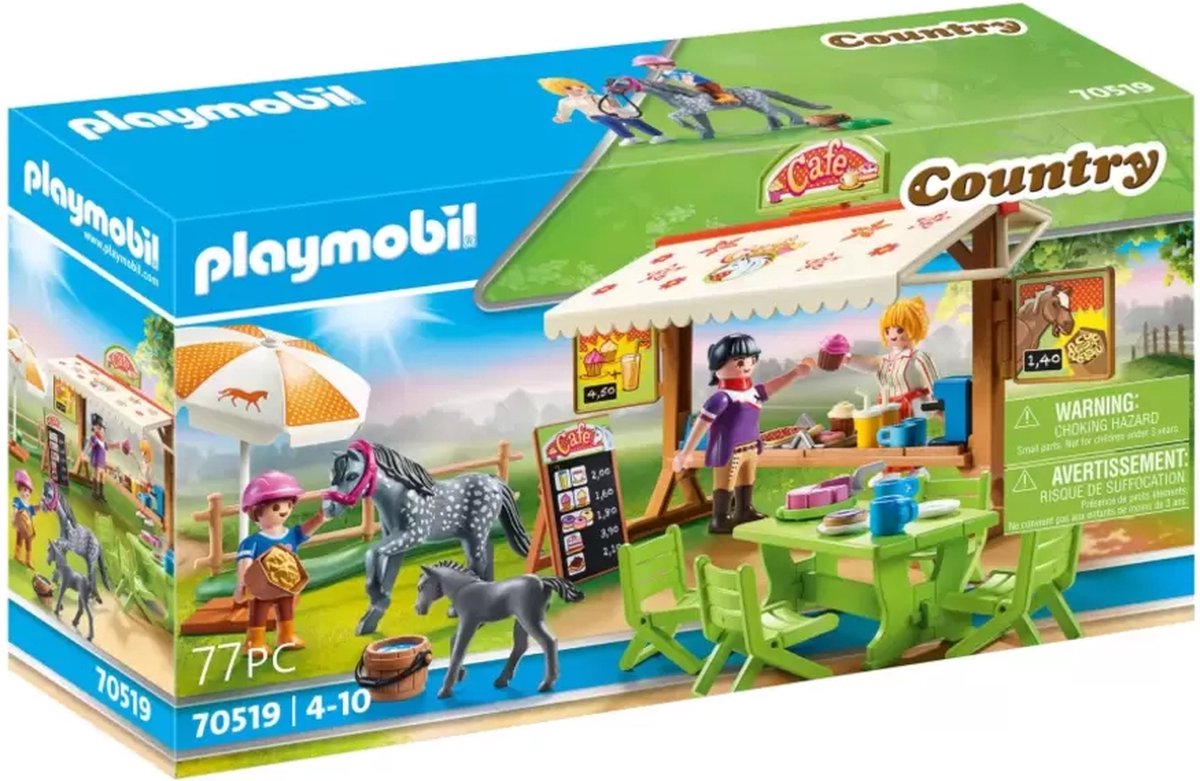 Playmobil Trois Chevaux Avec Des Chaises Jeu De Construction Con  Multicolore